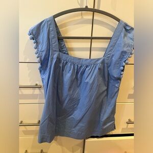 Jcrew Pom Pom blouse